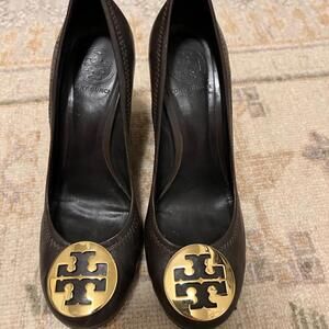 Tory Burch Chocolate Brown Wedge Size 7.5